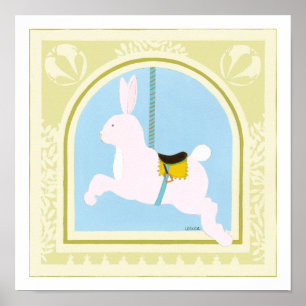 Poster Coelho Carrossel por June Erica Vess