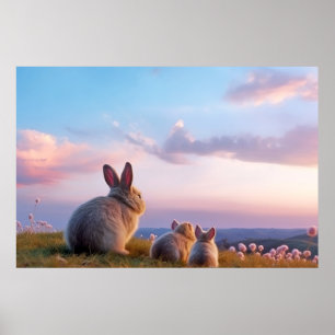 Poster Coelho Coelho Animal Natureza Majestosa Selvagem