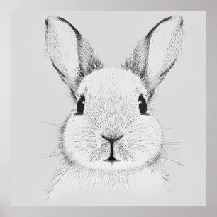 Poster Coelho Coelho Natureza Selvagem Imagem Animal