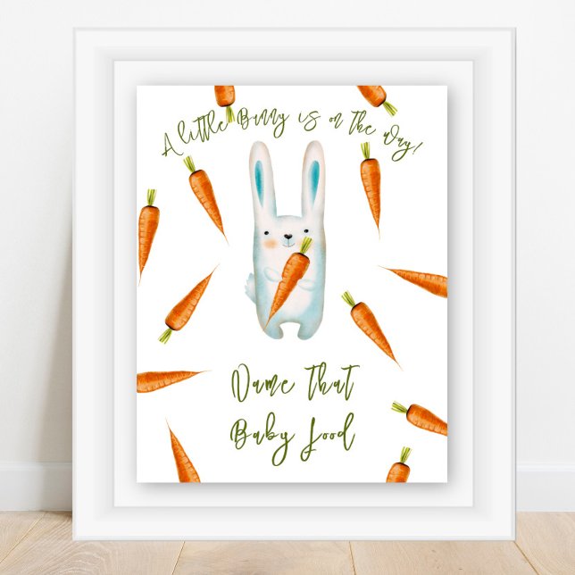 Poster Coelho - Dê nome à comida de bebê (Criador carregado)