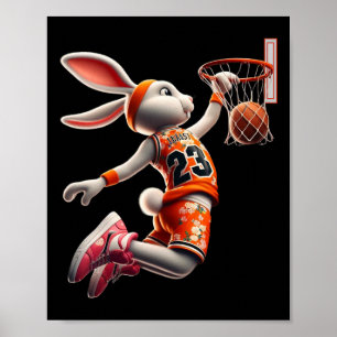 Poster Coelho de Páscoa Dunk Homemaco Esqueleto Meninos C