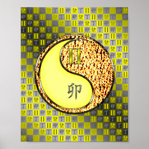 Poster Coelho Gemini e Fogo