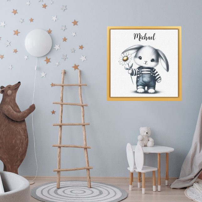 Poster Coelho Menino Caprichoso Com Nome (Criador carregado)