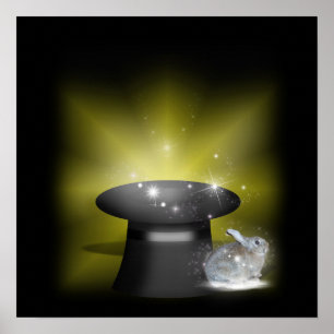 Pôster Coelho no Chapéu Mágico