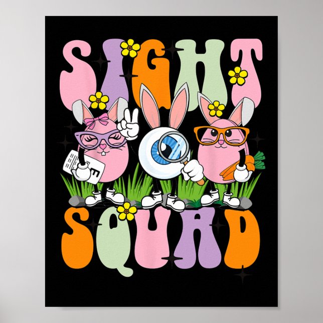 Poster Coelho Optometria Optometrista do Esquadrão de Vis (Frente)