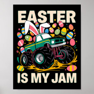Poster Coelho Páscoa É Minha Paixão Caminhão Ovos de Pásc