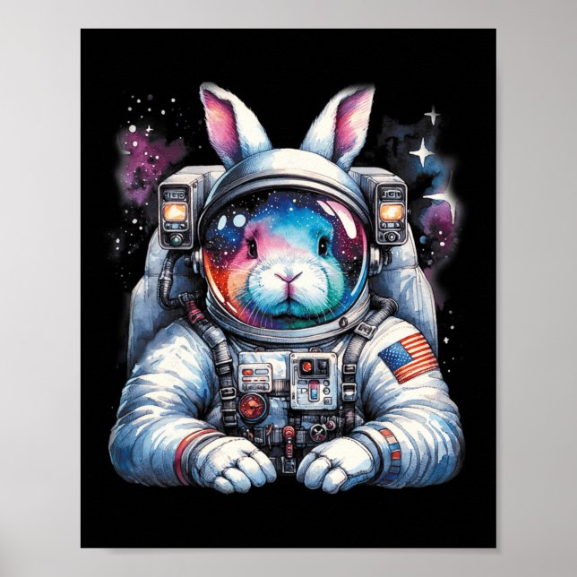 Poster Coelho Páscoa Exterior Rabbit Usa Divertido (Frente)