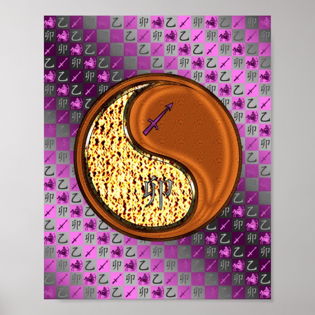 Poster Coelho Sagitário e Madeira (Frente)