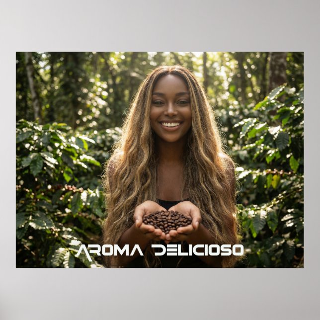 POSTER COFFEE - AROMA DELICIOSO (Frente)