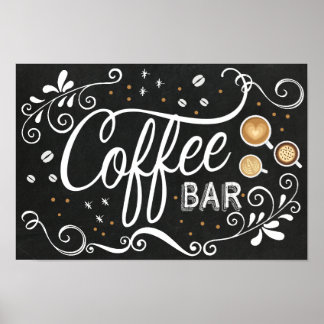 Poster Coffee Bar Sign