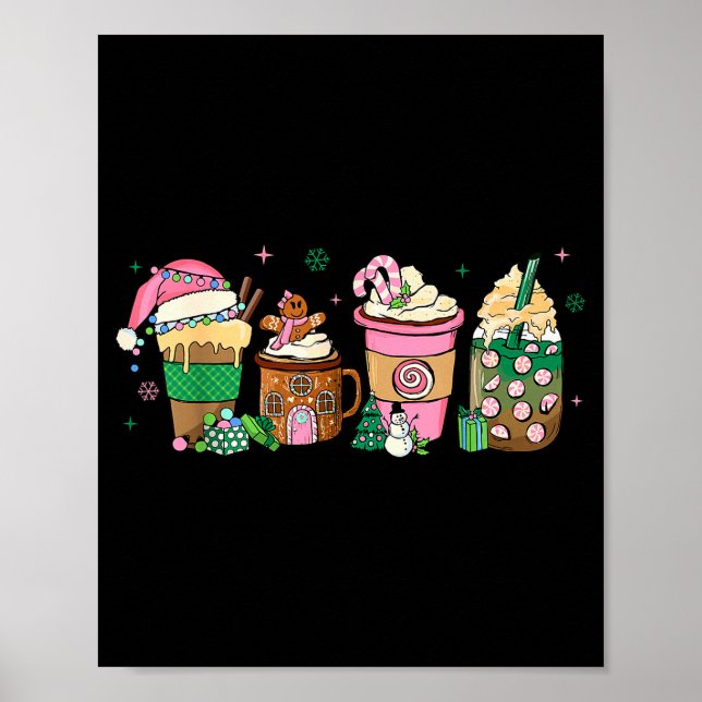 Poster Coffee Christmas Gingerbread Nk Women Latte Cozy W (Frente)