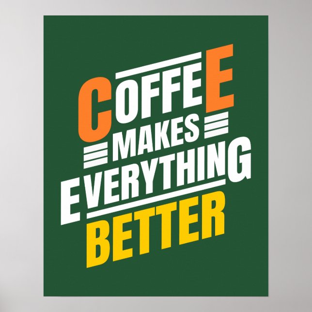 Poster Coffee Coffee Cote Engraçado (Frente)