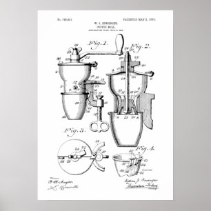 Poster Coffee Mill Patent