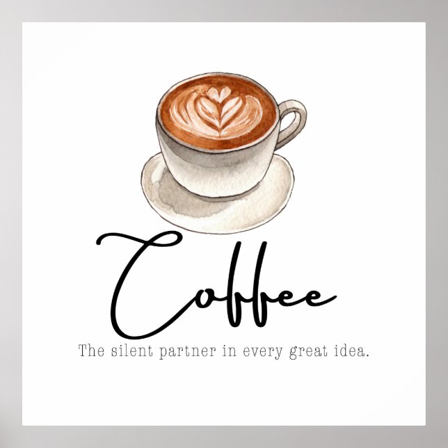 Poster Coffee: The silent Partner (Frente)
