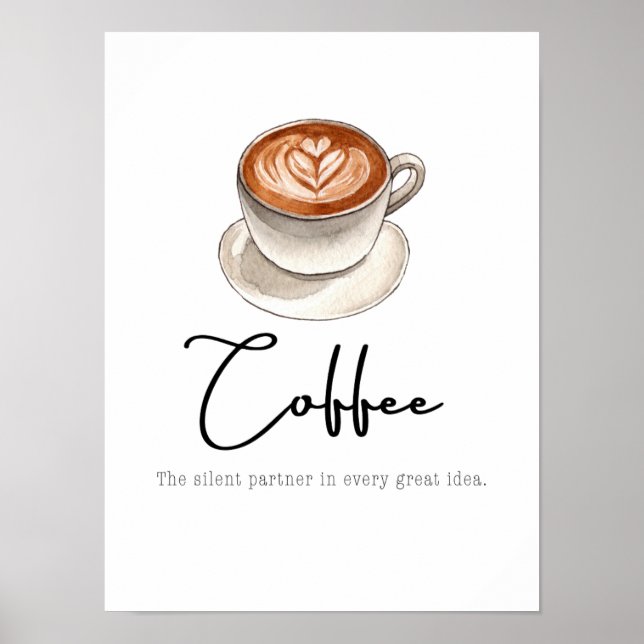 Poster Coffee: The silent partner (Frente)