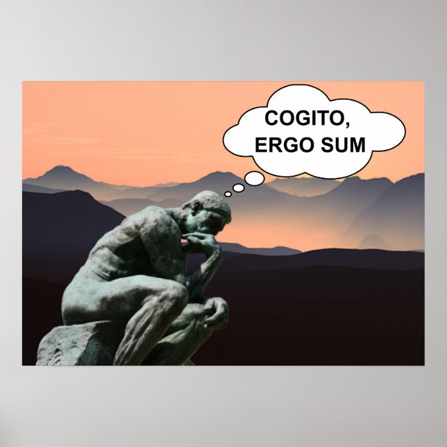 Poster Cogito, ergo sum (Frente)
