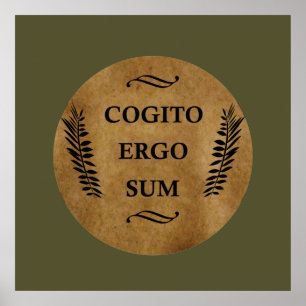 Poster Cogito ergo sum