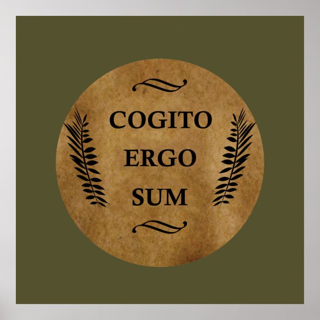 Poster Cogito ergo sum (Frente)