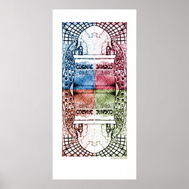 Pôster Cognac 4 Cores (Frente)