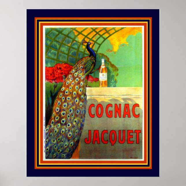 Pôster Cognac Jacquet 1912 Anúncio -16x20 (Frente)