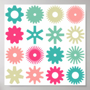 Pôster Cogs - Cores 01