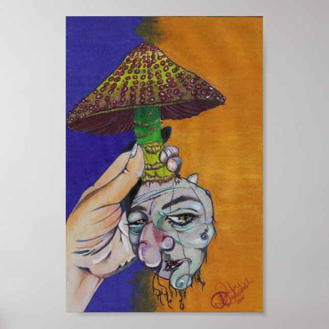 Poster Cogumelo descontente (Frente)