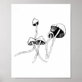 Poster cogumelo-do-psilocybin