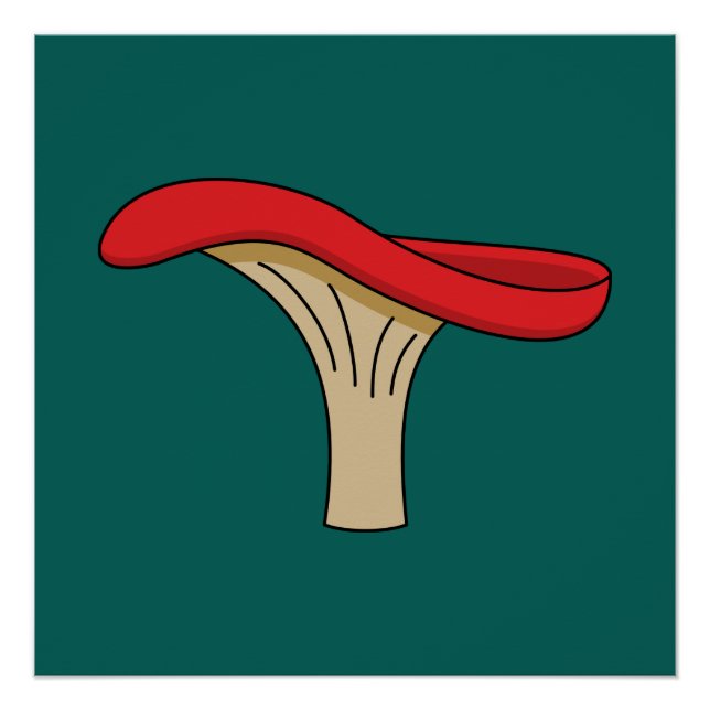 Pôster Cogumelo Vermelho (Frente)