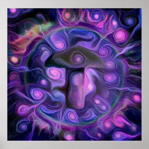 Poster Cogumelos alucinogénicos