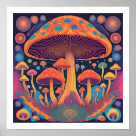 Poster Cogumelos no Espaço