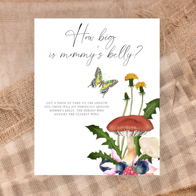 Poster Cogumelos - quão grande é o jogo da barriga de mam (Criador carregado)