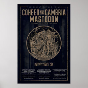 Poster Coheed And Cambria The Unheavenly Skye Tour
