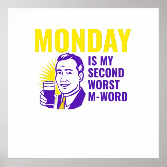 Poster Coisa de segunda-feira engraçada (Frente)