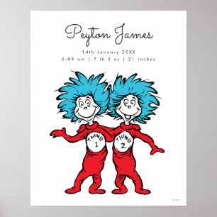 Poster Coisa Um Coisa Dois Estatísticas de Nascimento d