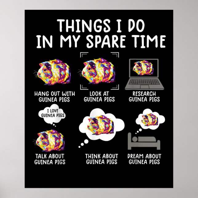 Poster Coisas Engraçadas Que Eu Faço No Meu Tempo Livre (Frente)