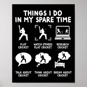 Poster Coisas Engraçadas Que Faço No Meu Tempo Livre Joga