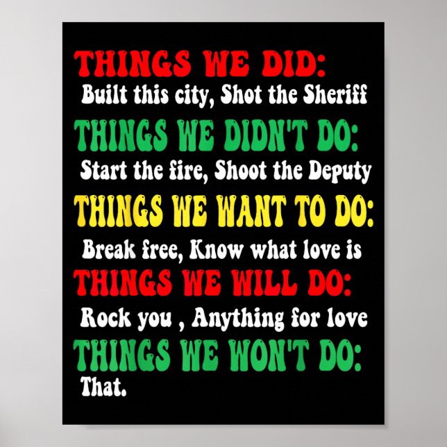 Poster Coisas Engraçadas Que Fizemos Construímos Esta Cid (Frente)