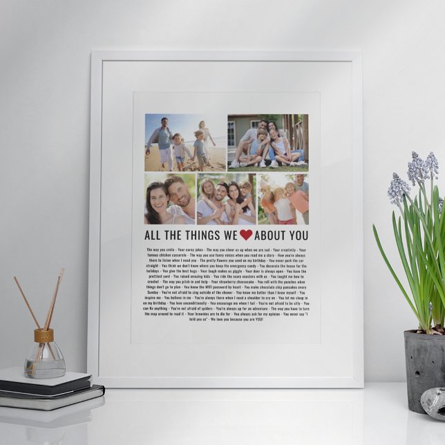 Poster Coisas Que Adoramos Sobre Você Dia de as mães (Criador carregado)