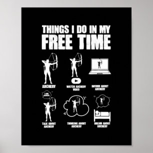 Poster Coisas que faço no meu tempo livre, fortalecendo 