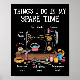 Poster Coisas que Faço no Meu Tempo Livre Máquina de Cost