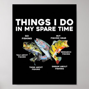 Poster Coisas que faço no meu tempo livre Piadas de pesca