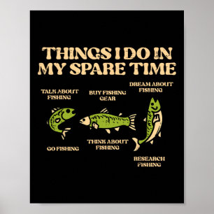 Poster Coisas que faço no tempo livre, pescaria engraçada