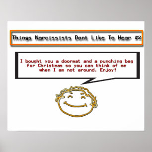 Pôster Coisas que Narcissistas não gostam de ouvir 2 Post