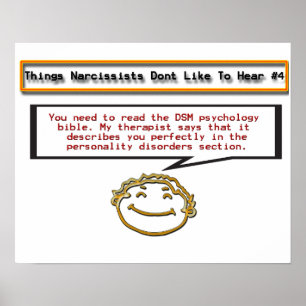 Pôster Coisas que Narcissistas não gostam de ouvir 4 Post