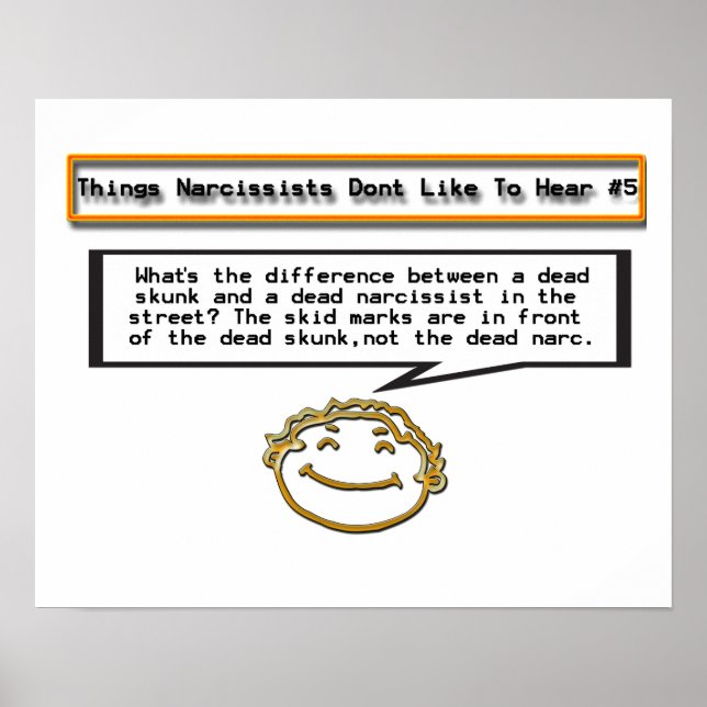 Poster Coisas que Narcissistas não gostam de ouvir 5 Post (Frente)