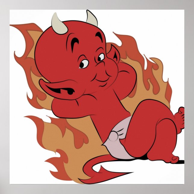 Poster Coisas Quentes do Pequeno Diabo (Frente)