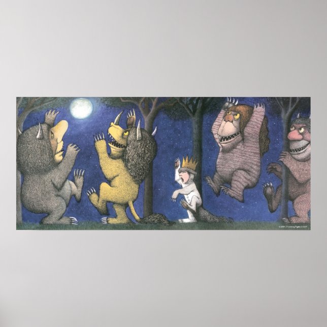 Poster Coisas Selvagens e Max dançando ao luar (Frente)