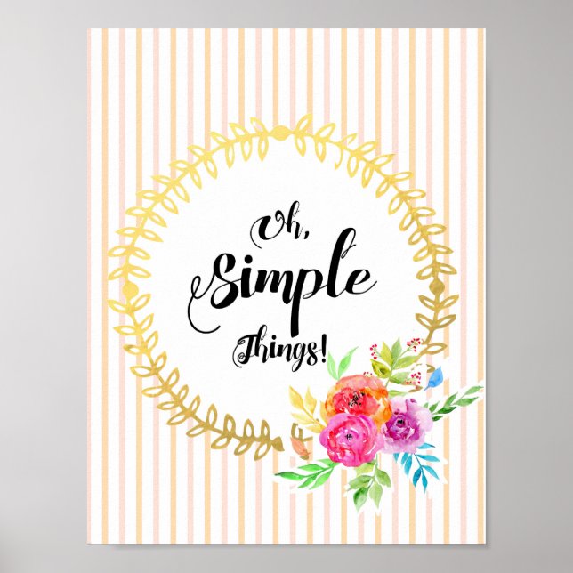 Poster Coisas Simples! (Frente)