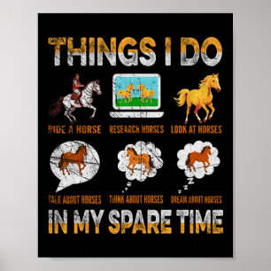 Poster Coisas Vintage Que Faço No Meu Tempo Esparso Engra