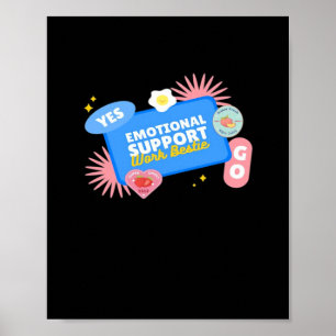 Poster Colaborador de Ajuda Emocional - Oferta de Escritó